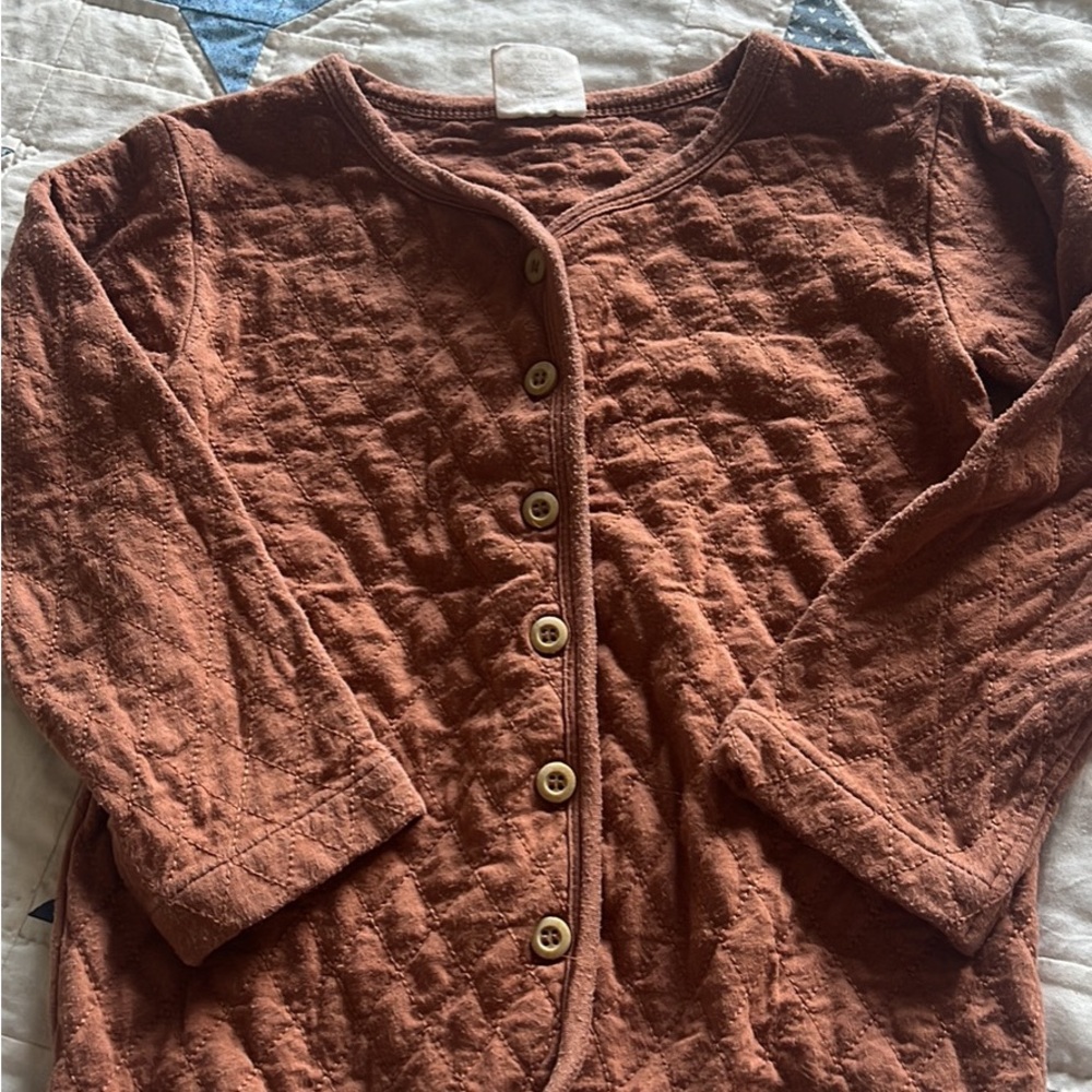 Kate Quinn Terracotta Quilted Jacket